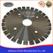 Corte de herramientas de diamante soldadas con láser de 105-800 mm para corte de granito