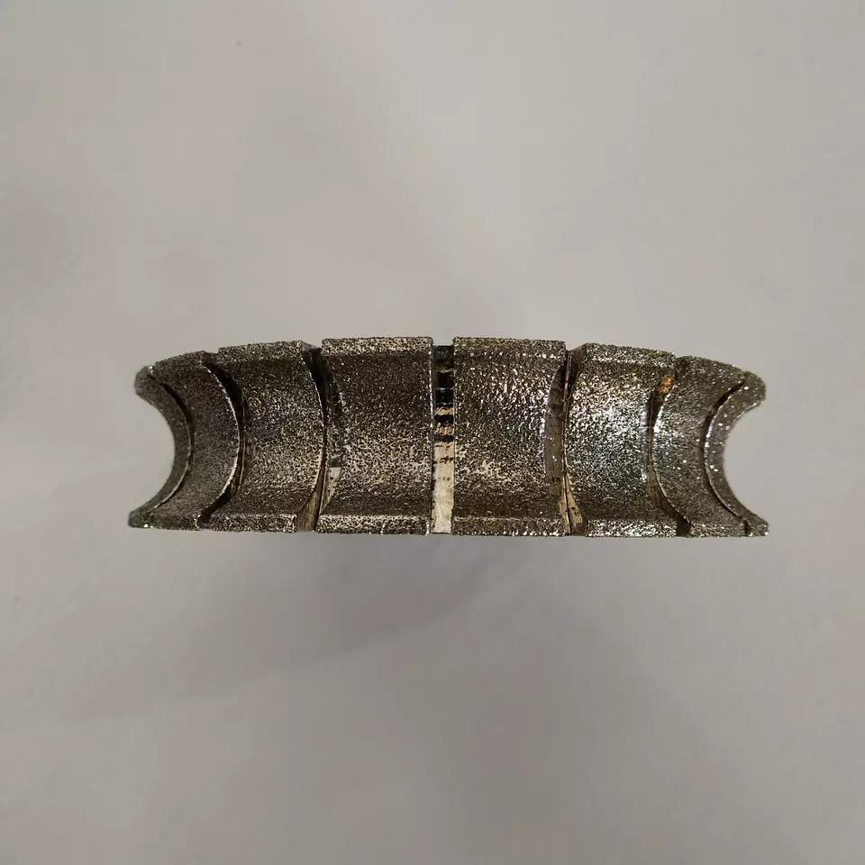 Ruedas de perfil de perfil de diamante electroplacado de alta eficiencia de 140 mm