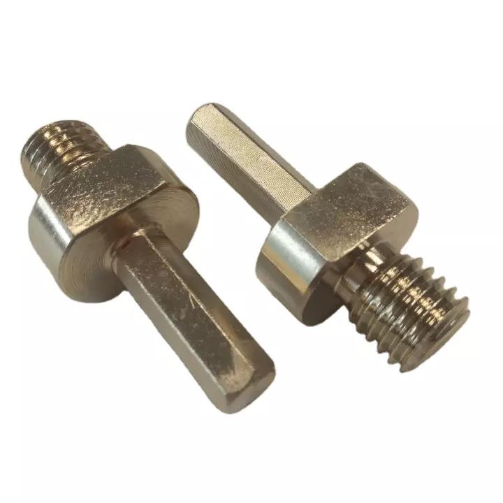 Adaptador de hilo a vástago hexadecimal para herramientas de alimentación de perforación de perforación de núcleo de diamante
