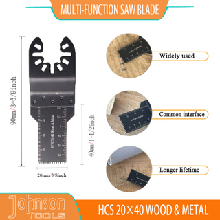 Hechas múltiples oscilantes de HCS estándar de 20x40 mm para madera y plástico