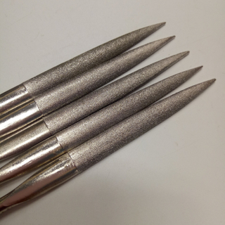 Herramientas de archivos manuales de diamantes 140 mm Diamante electroplacado Antiles de aguja de diamante redonda para el trabajo de metal de madera