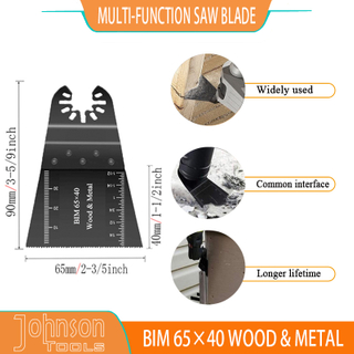 Diseño personalizado de 65 mm Multi-ajuste múltiples cuchillas de sierra oscilante bimetal para jamb