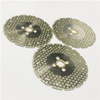 Disco abrasivo de corte con revestimiento de diamante electrochapado de puntas redondas de 125 mm para mármol de granito