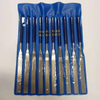 Herramientas de molienda de metal Archivos de aguja de diamante plano de afilado electroplacado para acero de piedra de madera