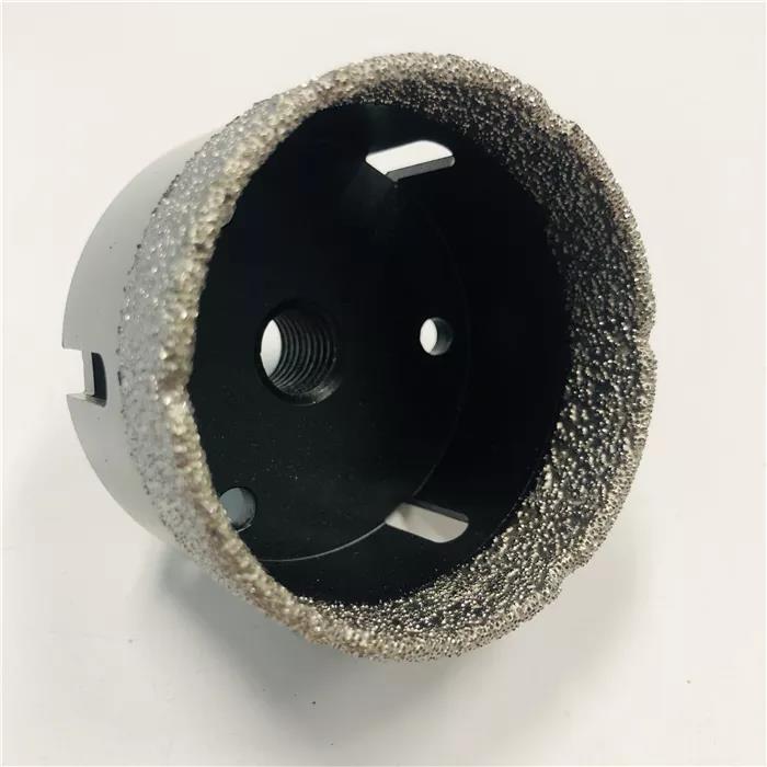 Brocas de núcleo seco de rosca M14 soldadas al vacío de 65 mm para cerámica/baldosa/porcelana